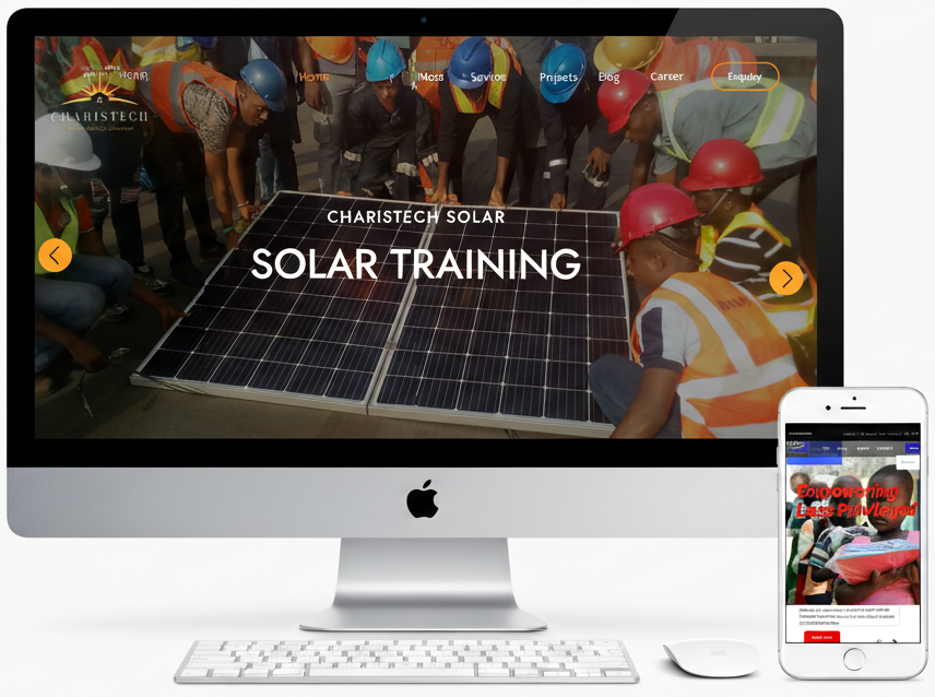 Charistech Solar website screenshot